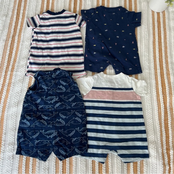 Carter's Baby Boys 4 Pack Rompers Size 3 M - Picture 8 of 17